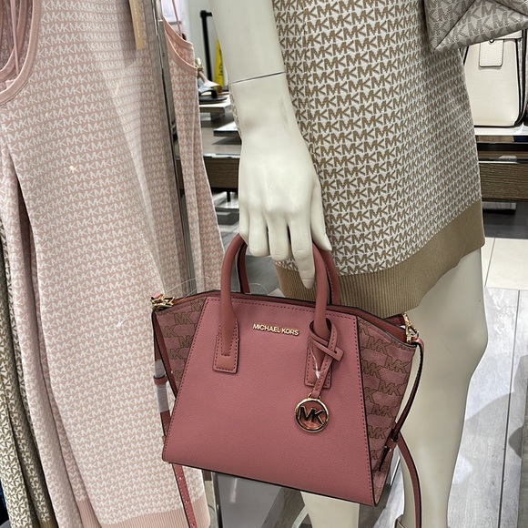 Michael Kors Avril Small Signature PVC Top Zip Satchel Crossbody Bag
Rose - Picture 9 of 16